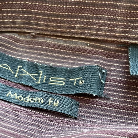 Men's Dress Shirt, Axist, XXL, Brown, Preloved in Good Condition - Picture 5 of 5